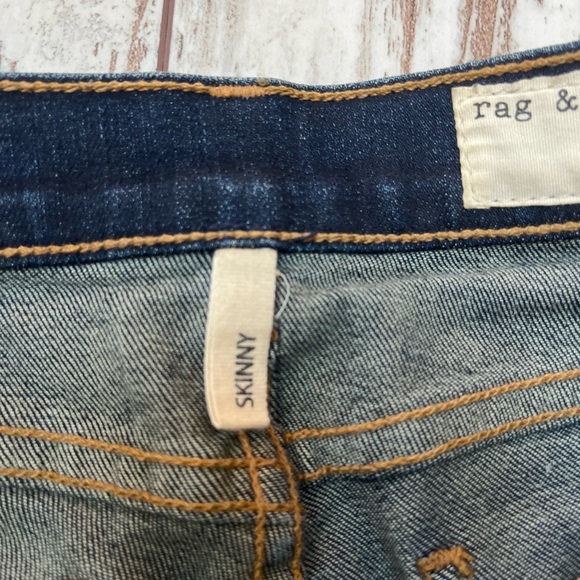 Rag & Bone Skinny Jeans Dark Wash Size 24 Cotton Blend NWOT - Picture 7 of 16